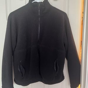 GAP black fleece jacket. Size medium